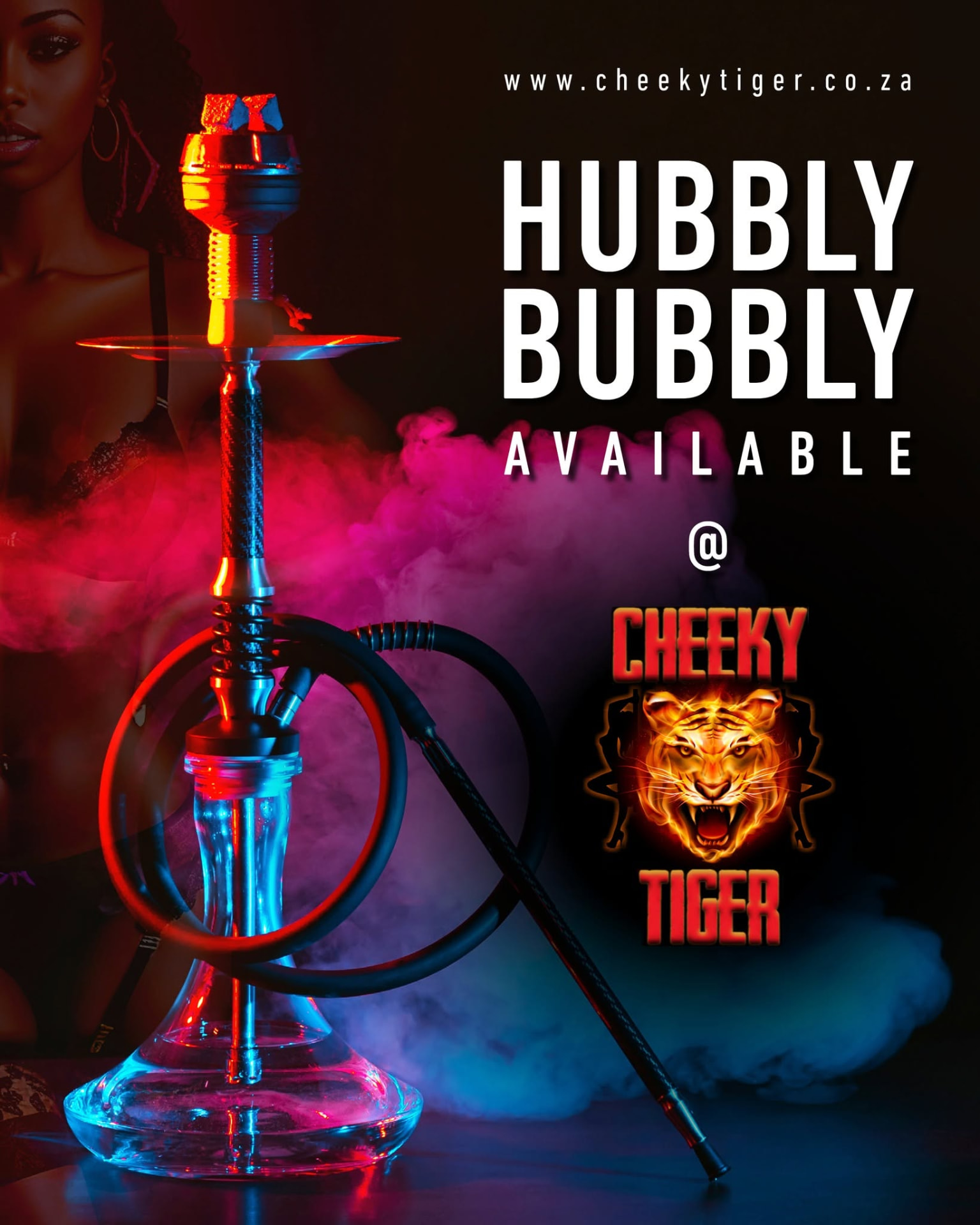 Hubbly Bubbly Available at Cheeky Tiger Johannesburg